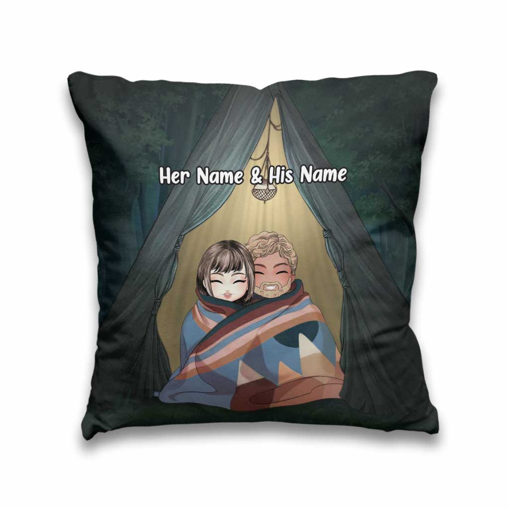 You And Me We Got This Camping Couple - Personalized Camping Throw Pillow