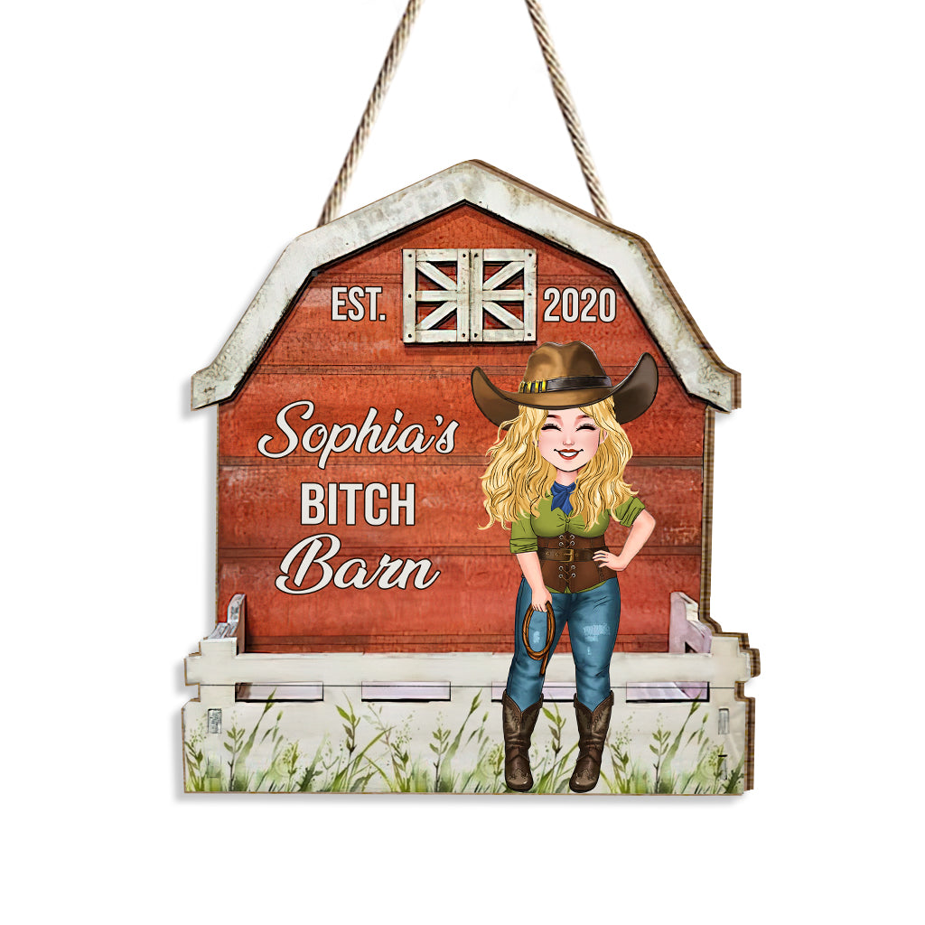 Horse Barn - Personalized Horse Wood Sign