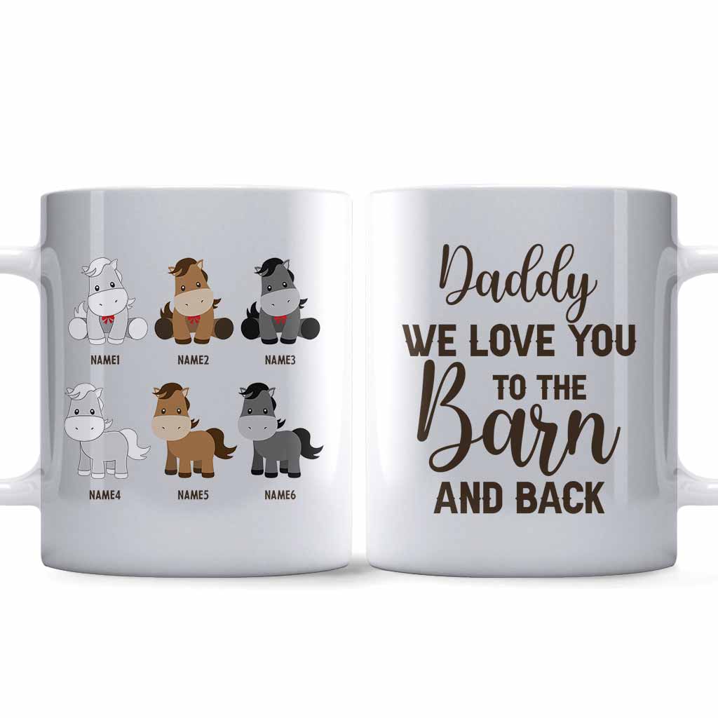 Daddy's Little Ponies - Horse gift for dad,grandpa, husband, him - Personalized Mug