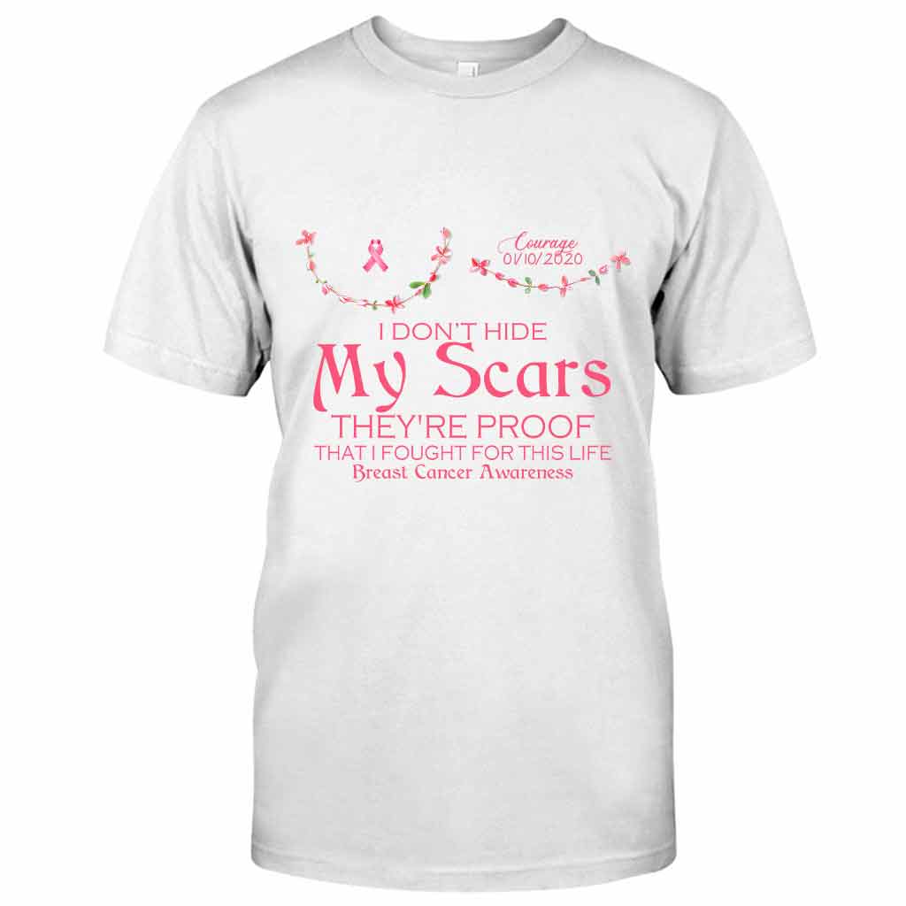 Breast Cancer Awareness Scars - Personalized T-shirt and Hoodie