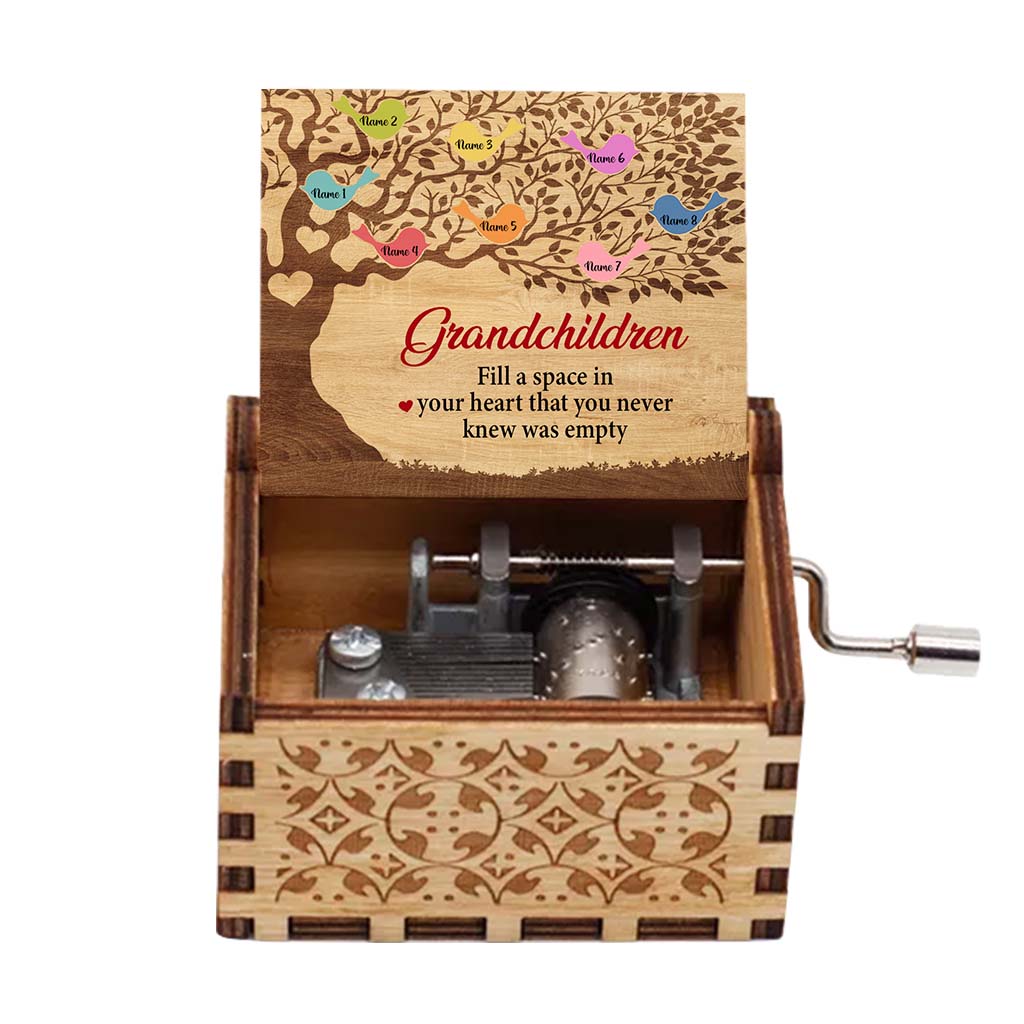 Fill A Space - Personalized Mother's Day Grandma Hand Crank Music Box