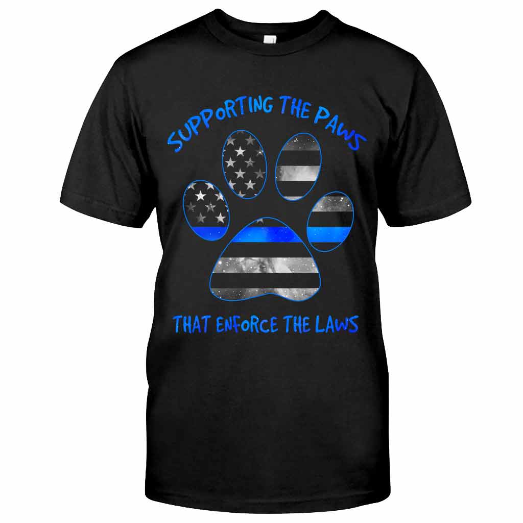 Supporting The Paws - Police Officer T-shirt And Hoodie 062021