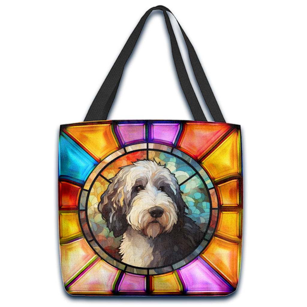 Colorful Paws - Personalized Dog Tote Bag