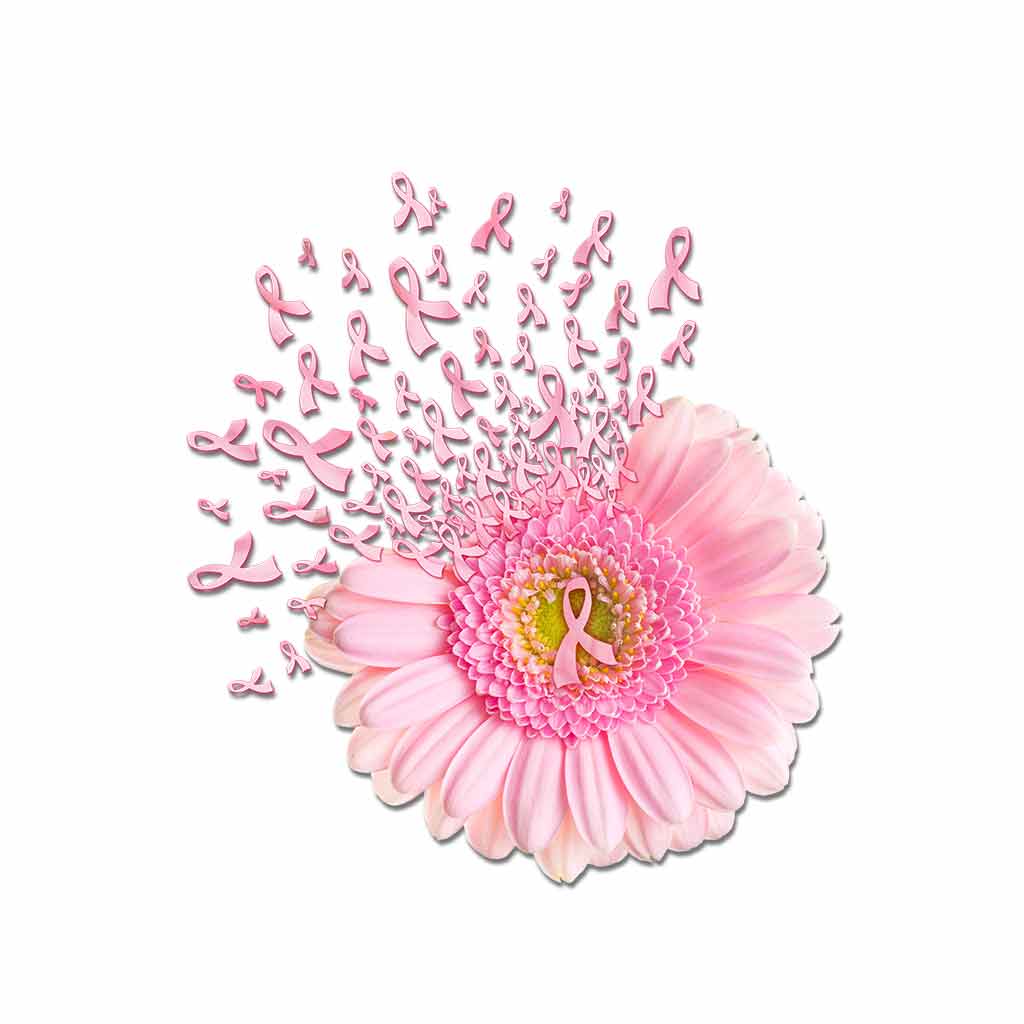 Pink Daisy - Breast Cancer Awareness Decal Full 072021