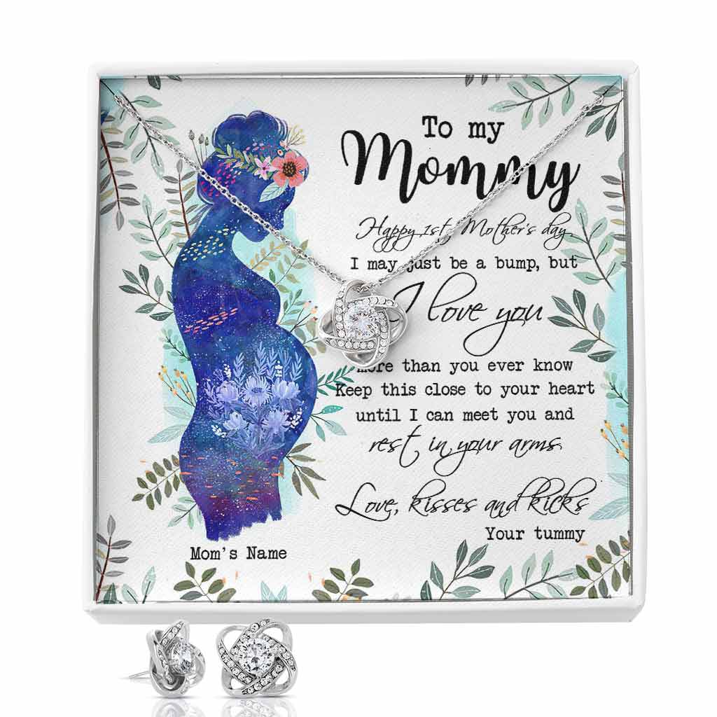 Meaningful 1st Mother's Day Love Knot - Personalized Mother Love Knot Necklace