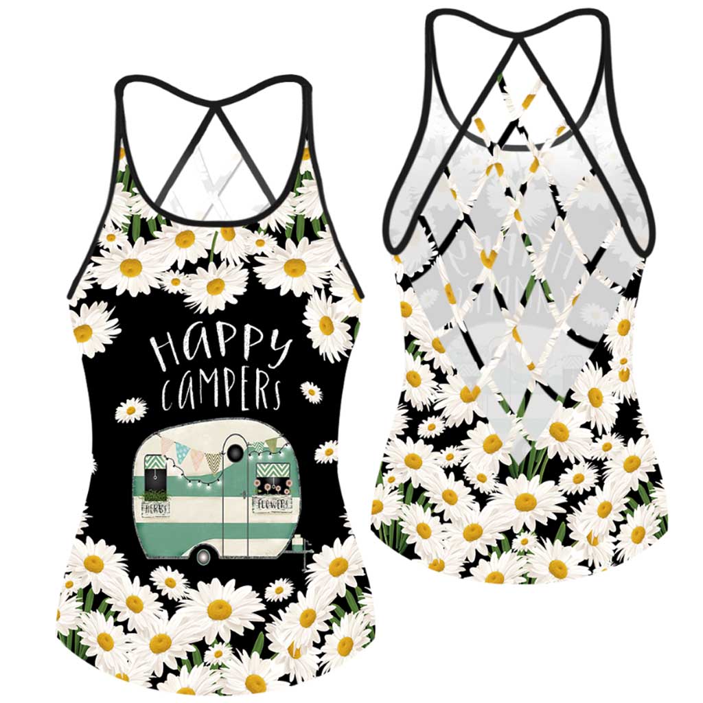 Happy Camper Cross Tank Top