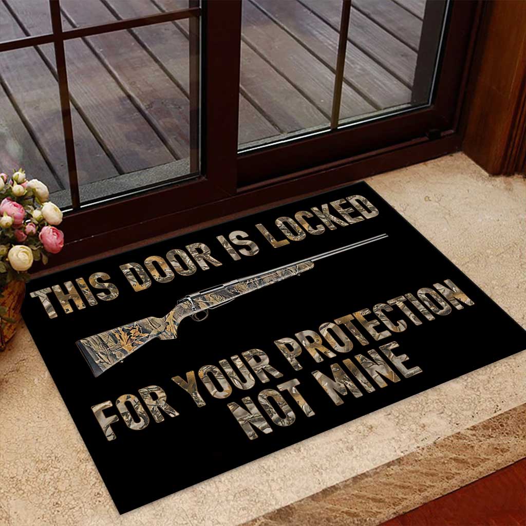This Door Is Locked - Hunting Doormat