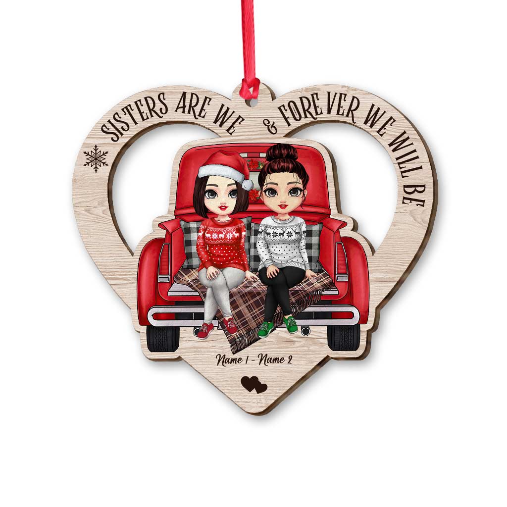 Besties Forever - Personalized Christmas Bestie Ornament