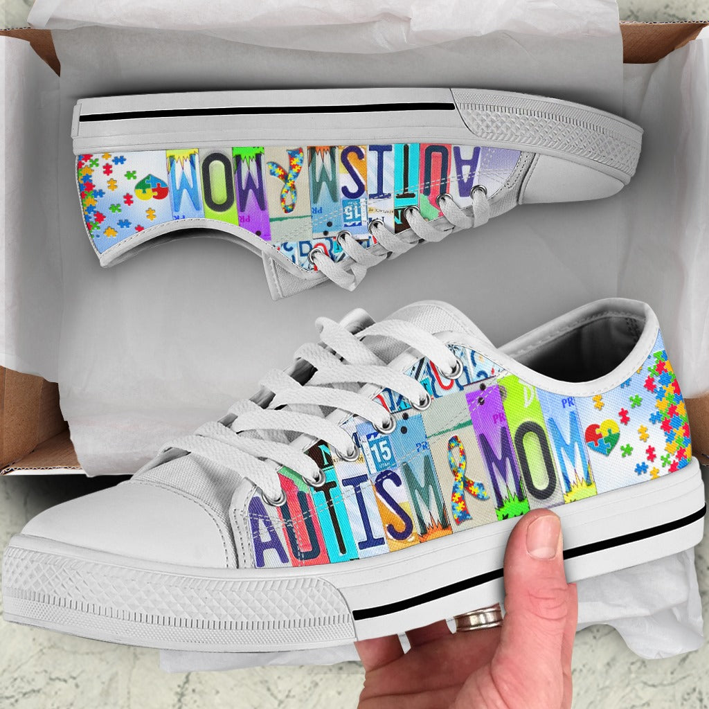 Autism Mom Autism Awareness Low Top Shoes 0523