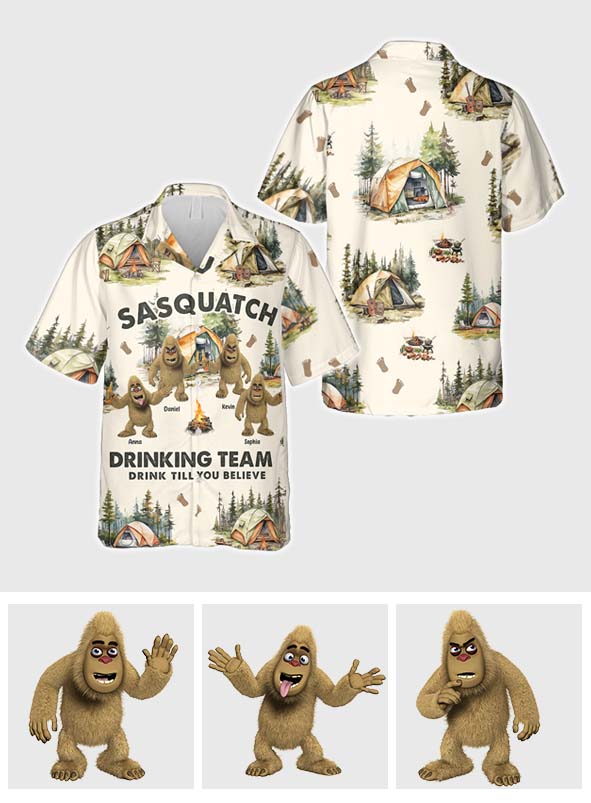 Drink Till You Believe - Personalized Camping Hawaiian Shirt