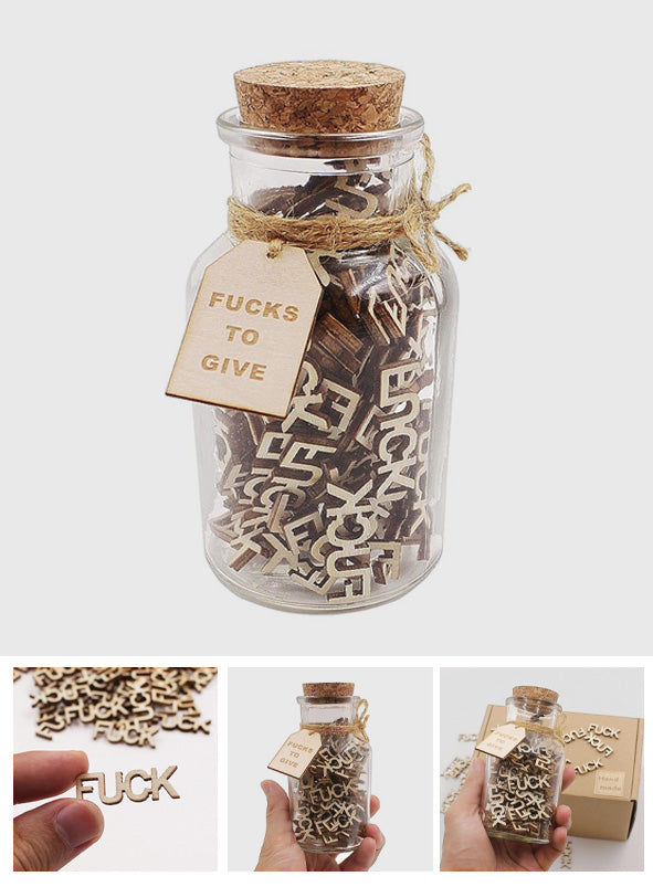 Jar Of Wooden F - Jar Of F