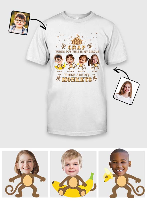 This Is My Circus These Are My Monkeys - Personalized Mother T-shirt And Hoodie