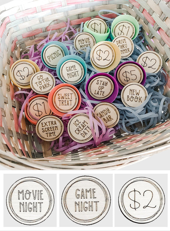 Easter Egg Tokens Set - Easter Day Easter Egg Tokens
