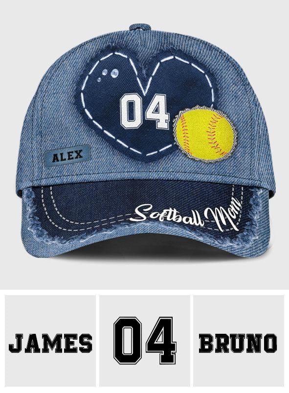 Softball Mom - Personalized Softball Classic Cap