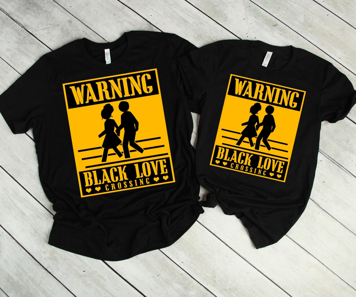 Black Love Crossing Couple T-shirt & Hoodie 0124