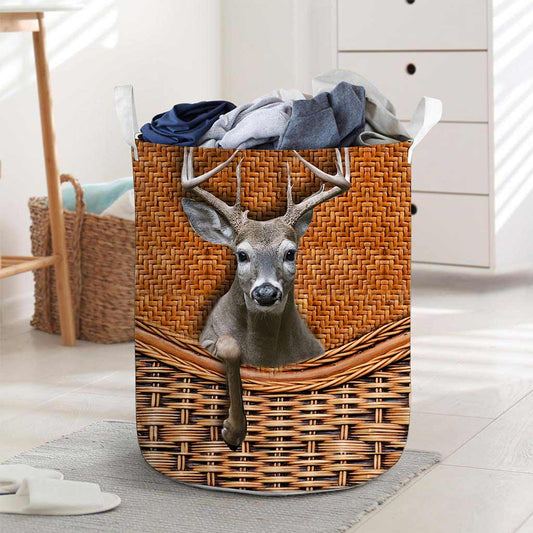 Cute Deer Peaking Hunting Storage Basket 0622