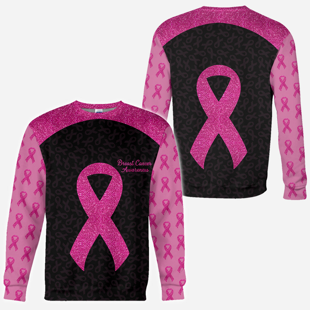 Breast Cancer Awareness All Over T-shirt and Hoodie 0822