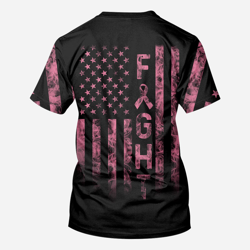 Fight Breast Cancer Smoke Flag - Breast Cancer Awareness All Over T-shirt and Hoodie 0822