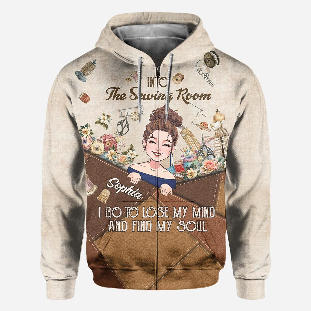 And Into The Sewing Room I Go - Personalized Sewing All Over Shirt