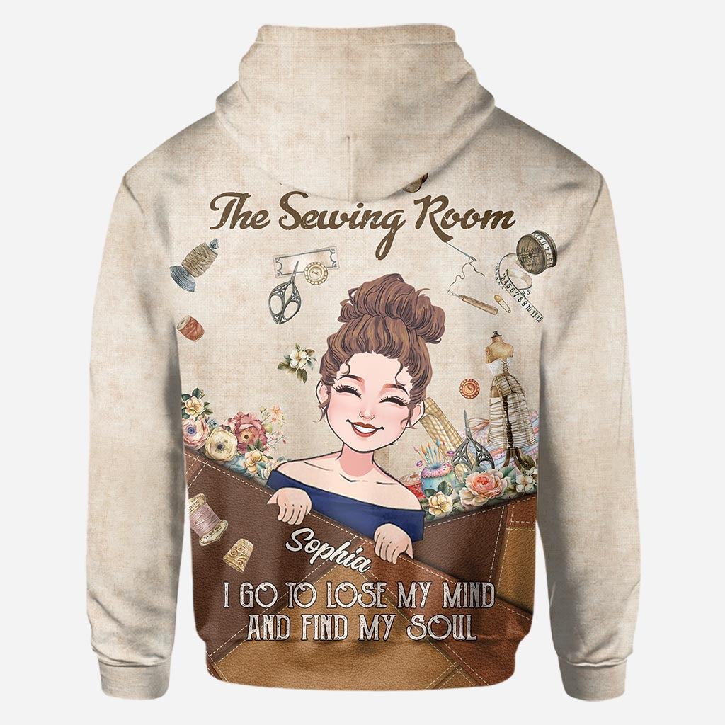 And Into The Sewing Room I Go - Personalized Sewing All Over Shirt