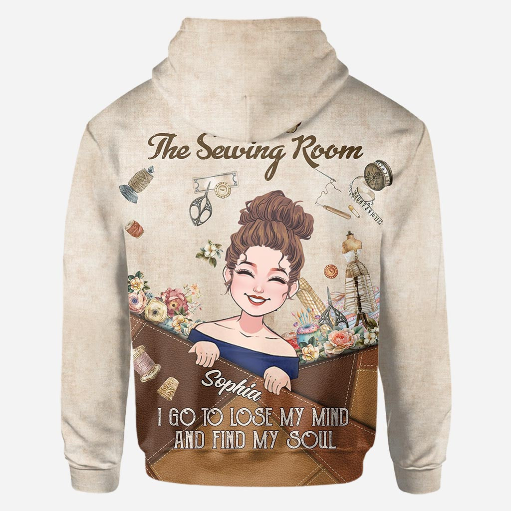 And Into The Sewing Room I Go - Personalized Sewing All Over Shirt
