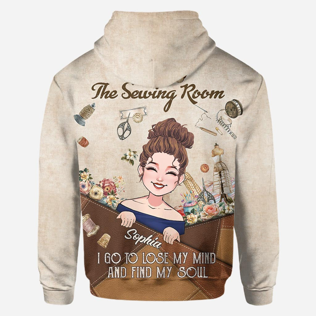 And Into The Sewing Room I Go - Personalized Sewing All Over Shirt