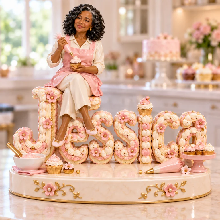 Personalized Custom Photo Cupcake Baking Custom Shaped Acrylic Plaque - Gift for Older Women Who Bake