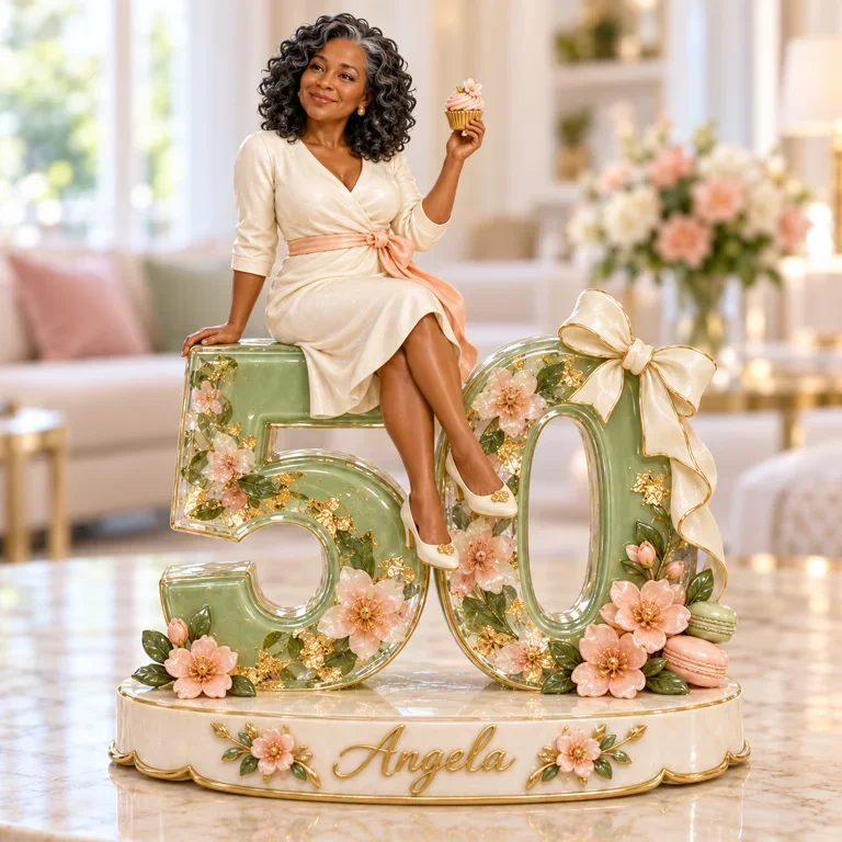 Personalized Custom Photo Baking Lover Custom Shaped Acrylic Plaque - 50th Birthday Gift for Women