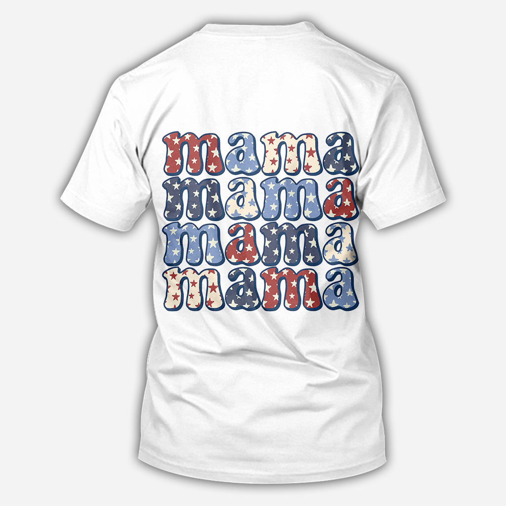 All American Mama - Gift for mom, aunt, grandma - Personalized All Over Shirt