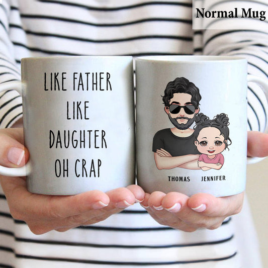 Like Father Like Son - Gift for dad, dad, son - Personalized Mug