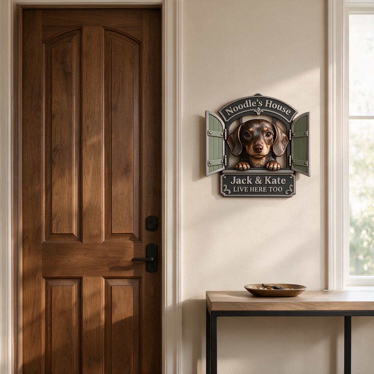 Personalized Custom Photo Dachshund 3D Cut Metal Sign - Dog Lover Gift for Home Decor