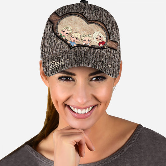 Whenever You Touch This Heart - Gift for dad, grandma, grandpa, mom, uncle, aunt, brother, sister - Personalized Classic Cap