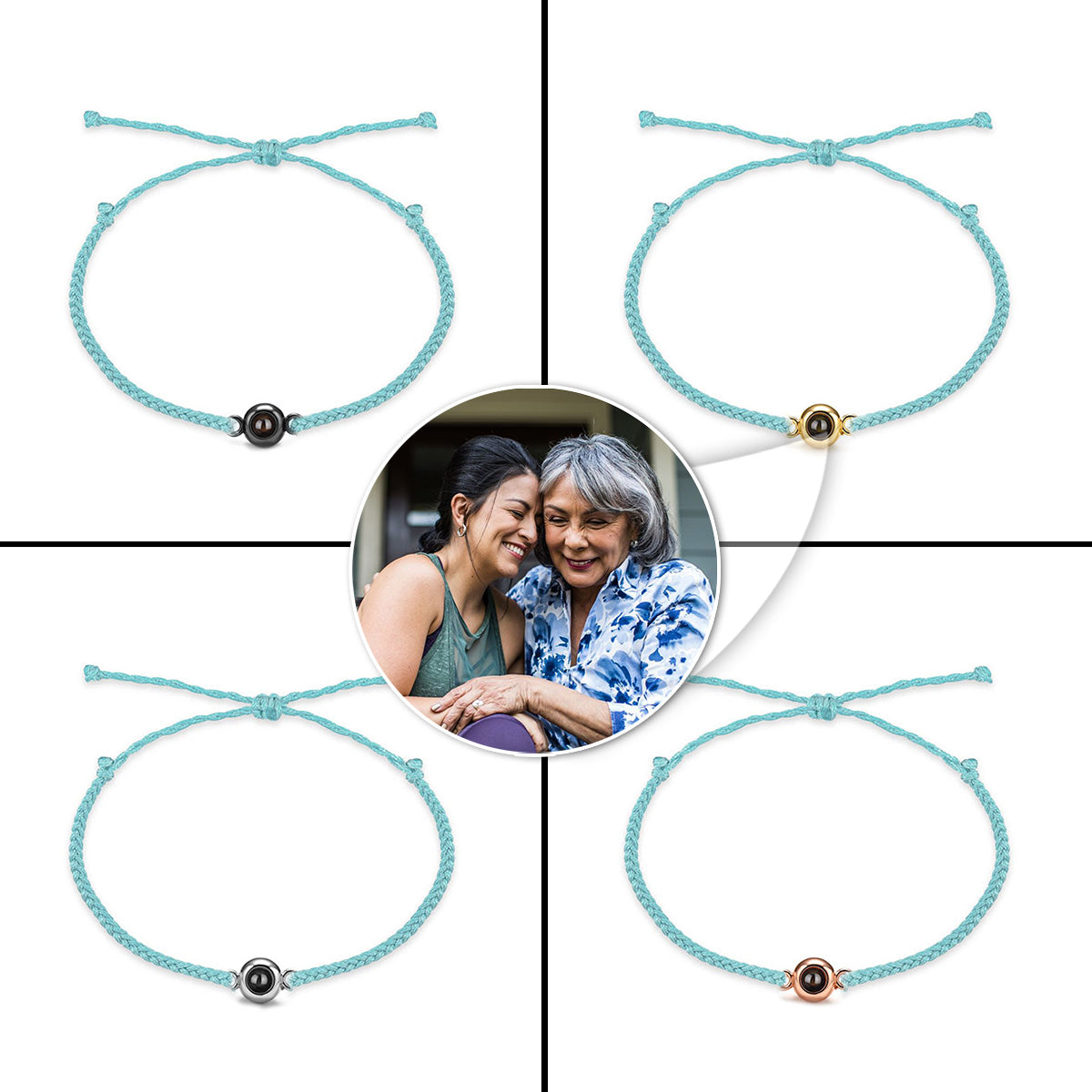 Capture Memories - Gift for Step Mom - Personalized Projection Bracelet