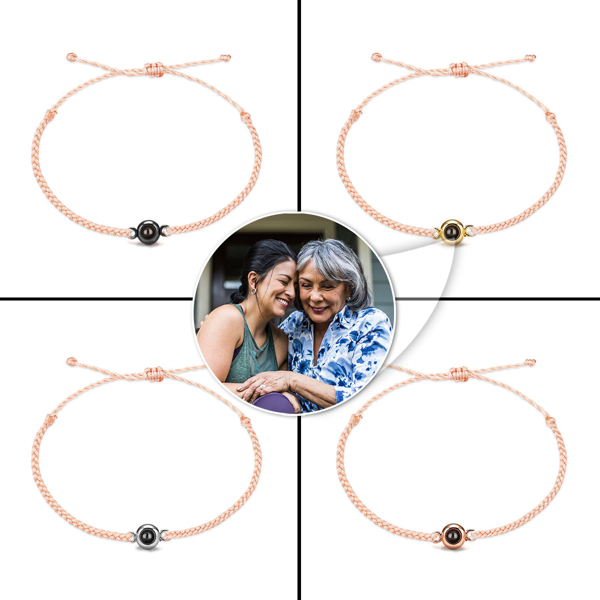 Capture Memories - Gift for Step Mom - Personalized Projection Bracelet