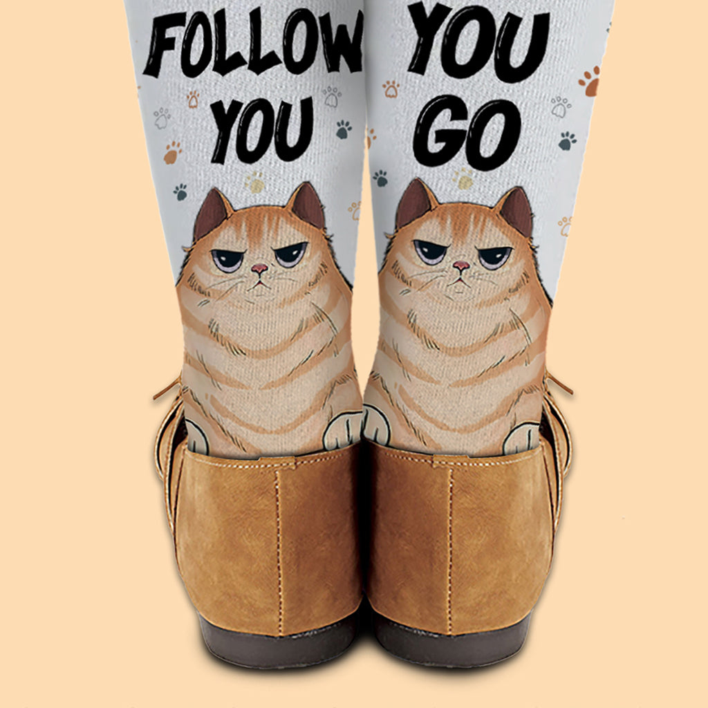 I Will Follow You Whatever You Go - Gift for dog lovers, dog lover - Personalized Socks