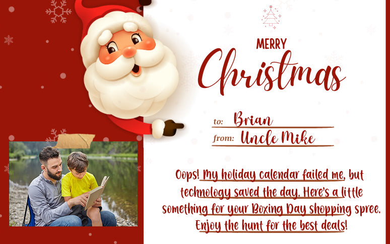 Merry Xmas 2025 Personalized Digital Gift Card