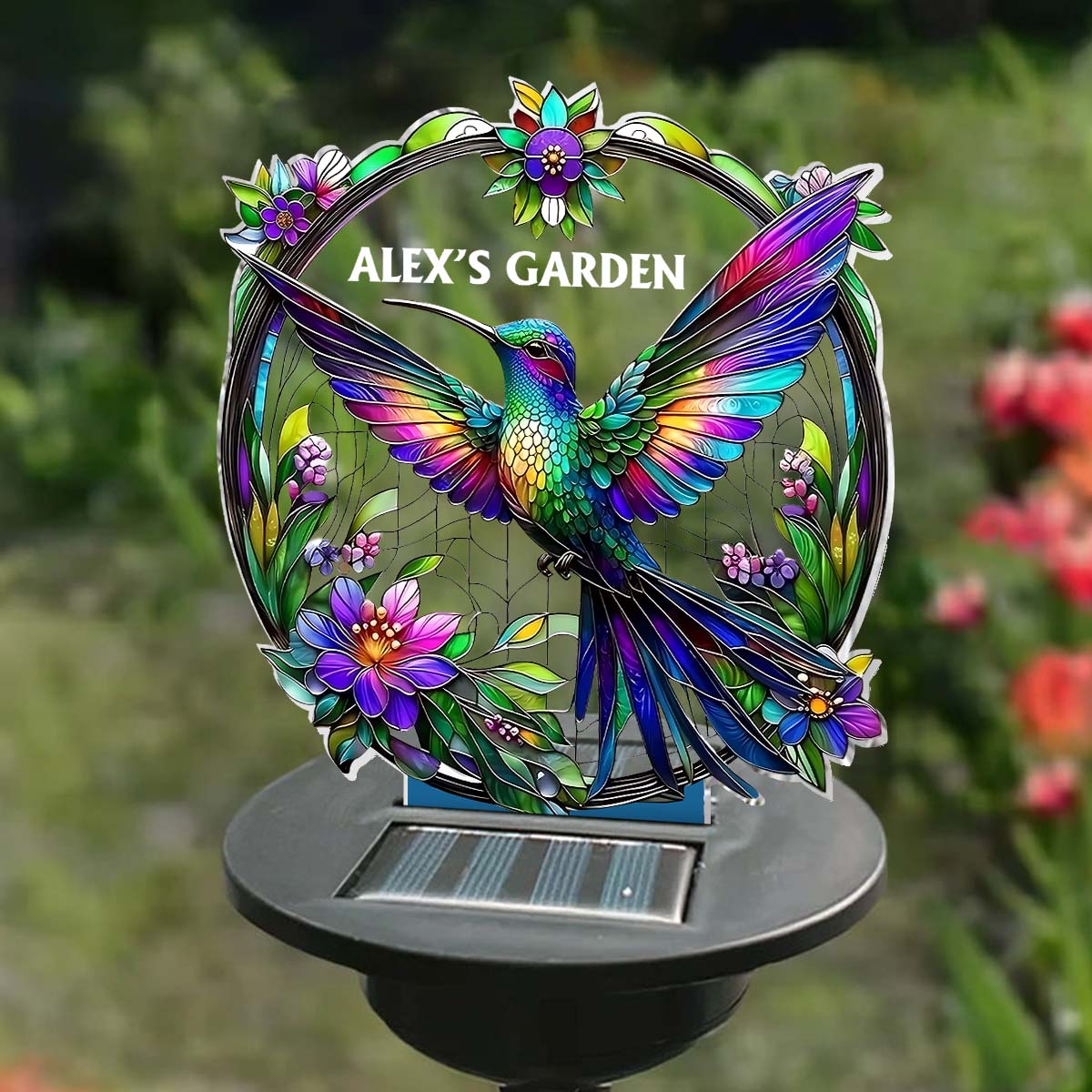 Stunning Hummingbird, Bee, Butterfly... - Personalized Gardening Garden Solar Light