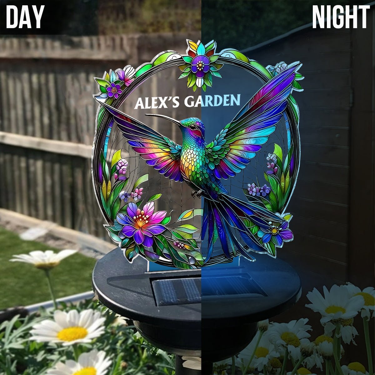 Stunning Hummingbird, Bee, Butterfly... - Personalized Gardening Garden Solar Light