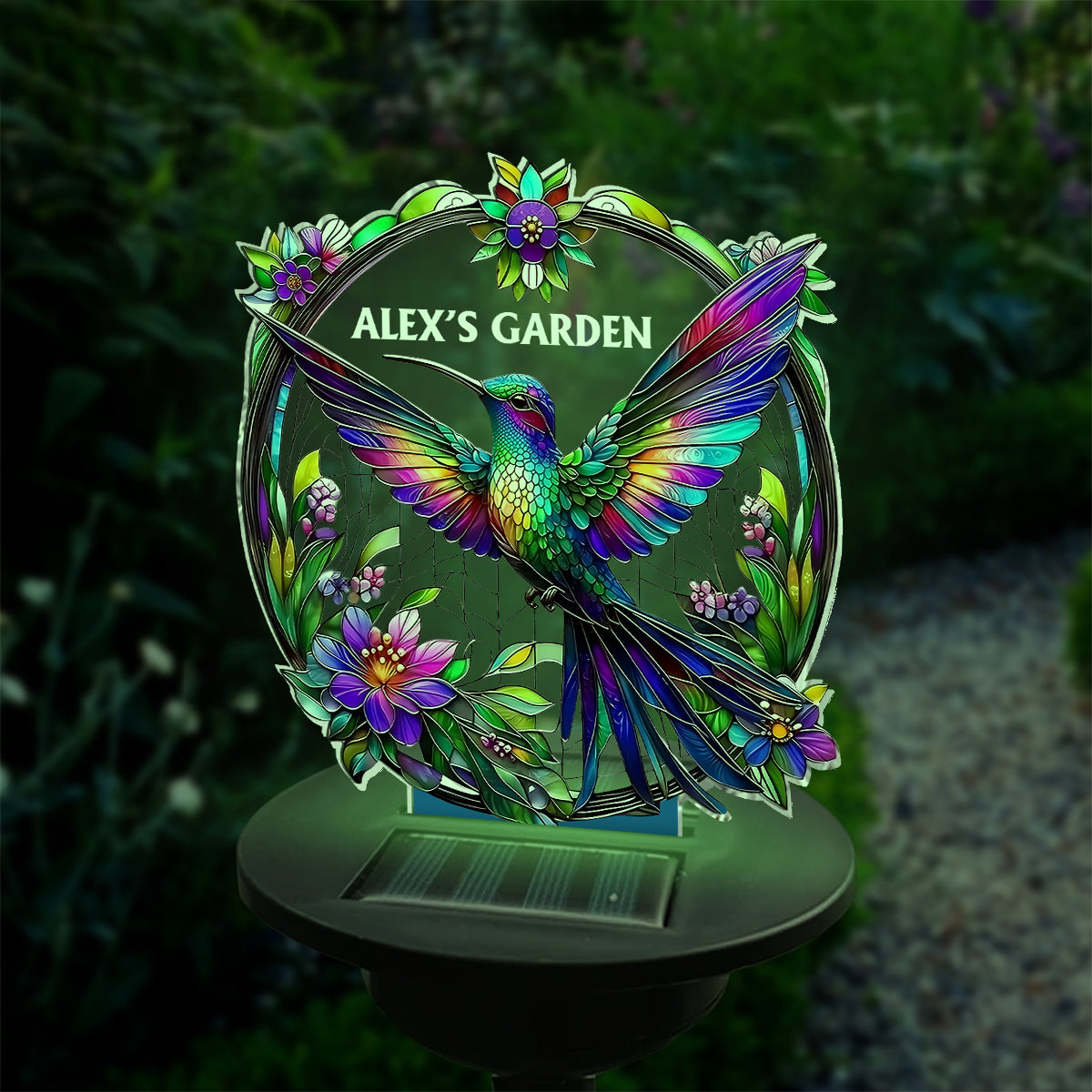 Stunning Hummingbird, Bee, Butterfly... - Personalized Gardening Garden Solar Light