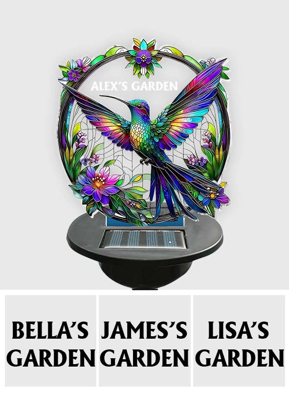 Stunning Hummingbird, Bee, Butterfly... - Personalized Gardening Garden Solar Light