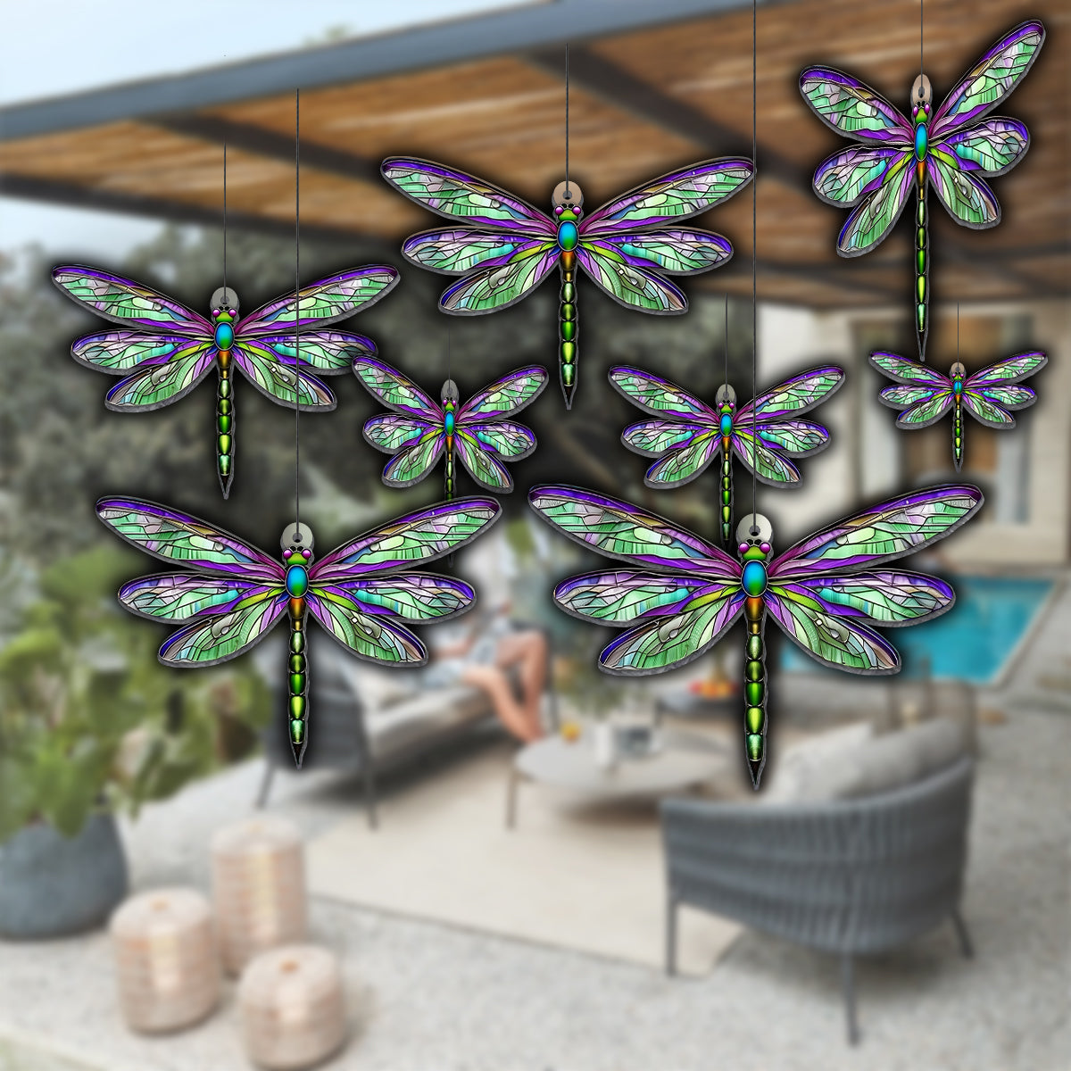 Stunning Hummingbird, Bee, Butterfly... - Personalized Gardening Garden Hanging Ornament