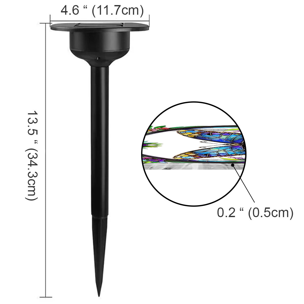 Colorful Butterfly, Bee, Humming Bird... - Personalized Gardening Garden Solar Light