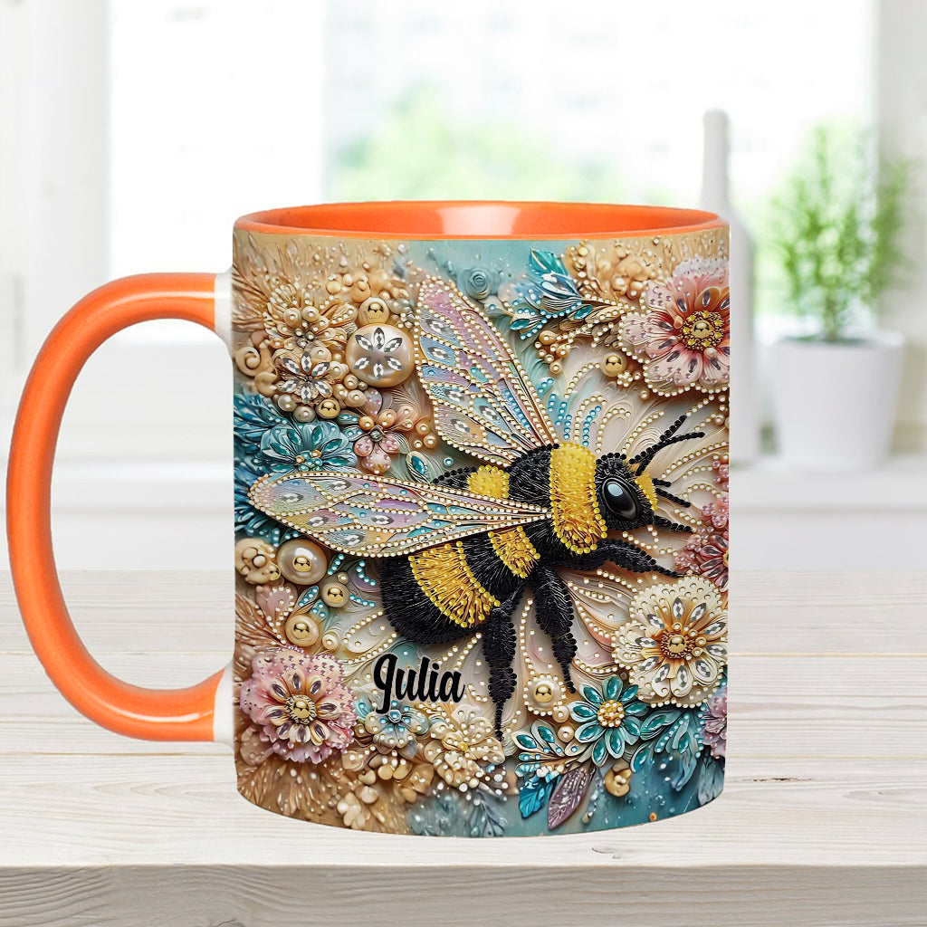 Sparkling Insect - Personalized Gardening Accent Mug