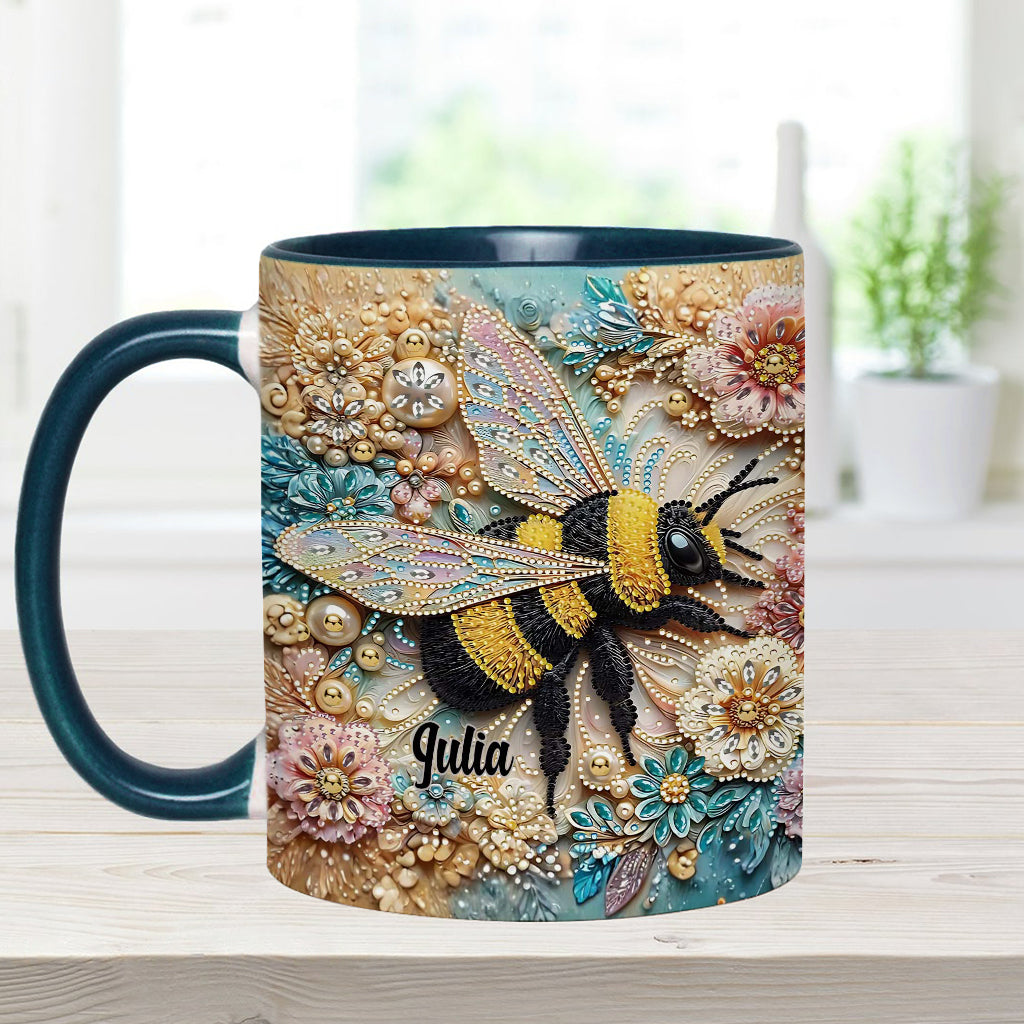 Sparkling Insect - Personalized Gardening Accent Mug