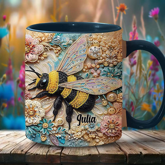 Sparkling Insect - Personalized Gardening Accent Mug