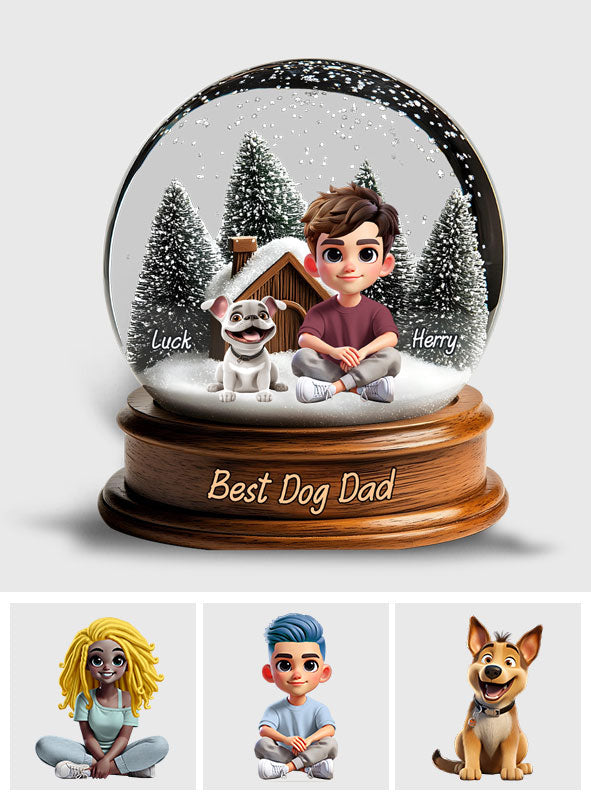 Best Dog Dad/ Mom - Personalized Dog Custom Shaped Acrylic Plaque