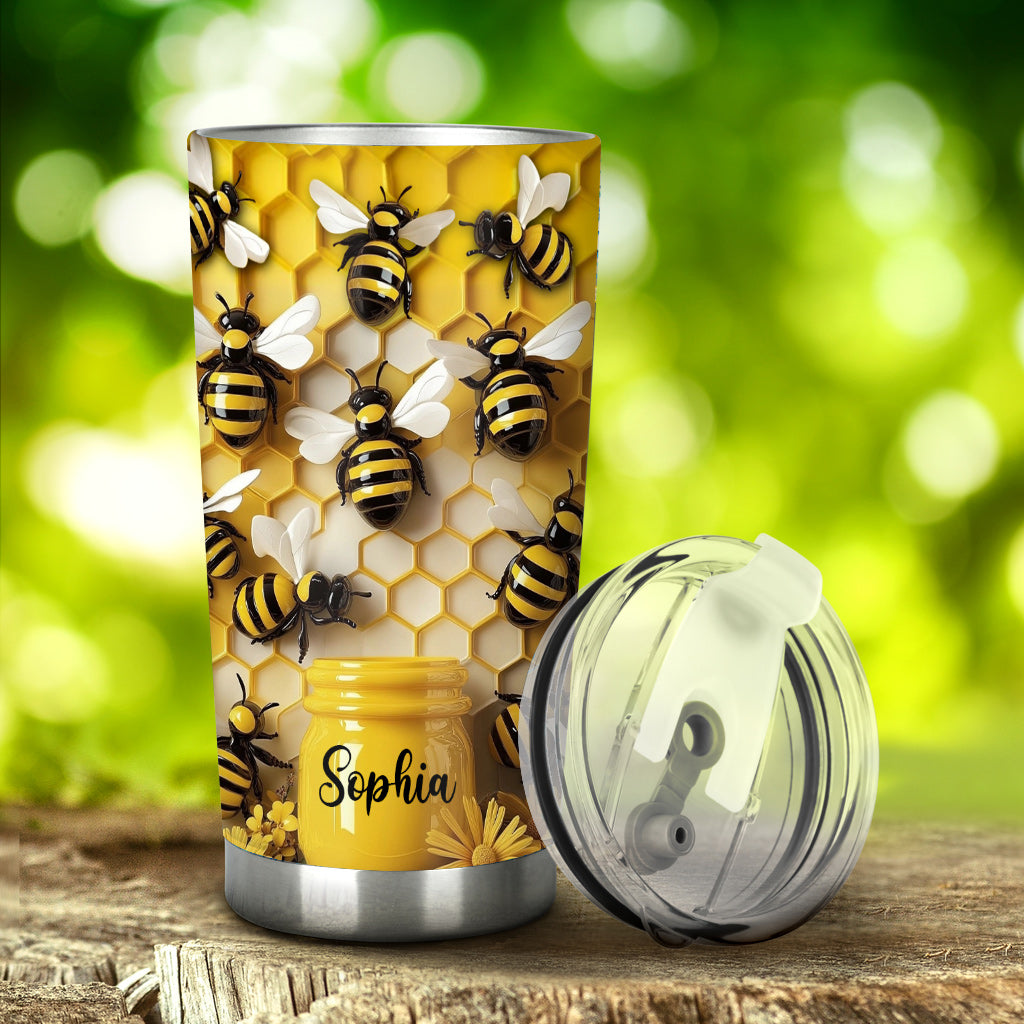 Stunning Bee - Personalized Gardening Tumbler