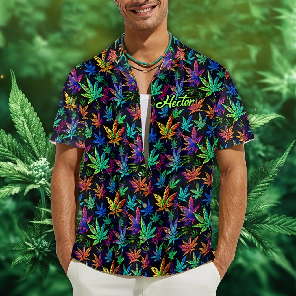 Colorful 420 - Personalized Weed Hawaiian Shirt