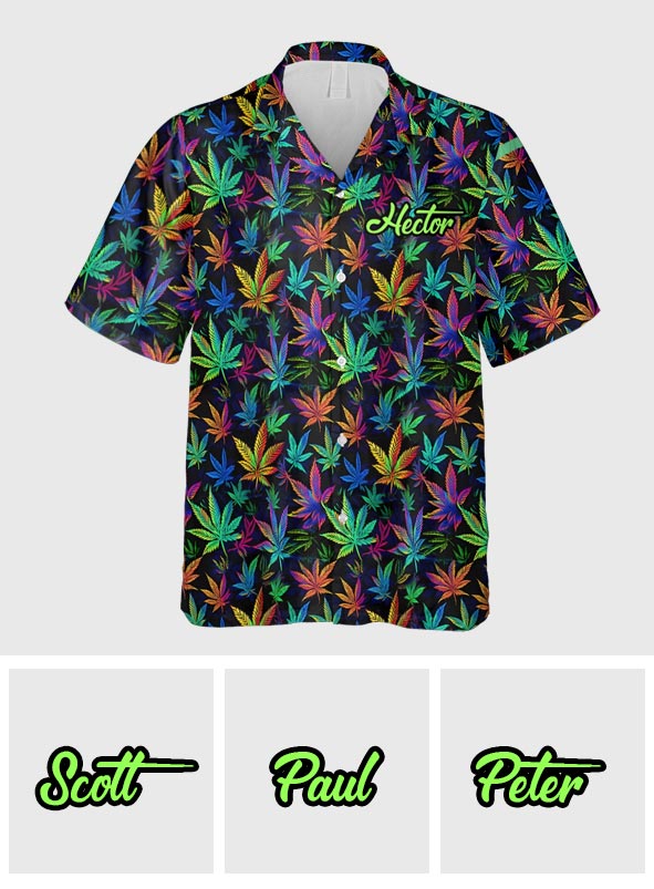 Colorful 420 - Personalized Weed Hawaiian Shirt