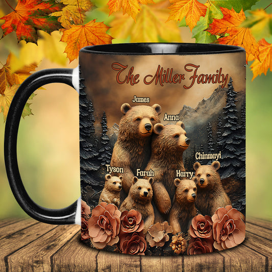 Bear Family - Personalized Family Accent Mug